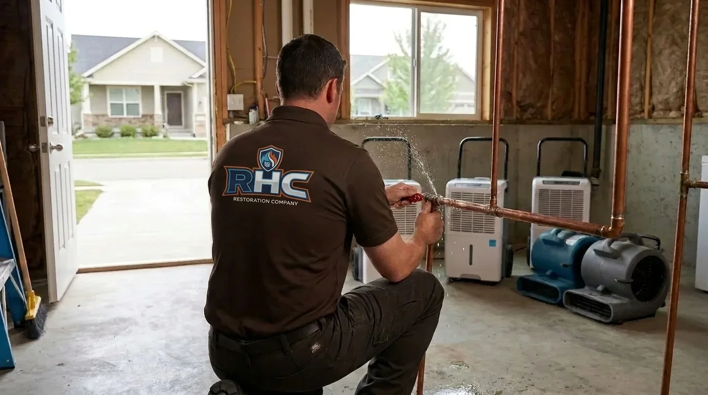 Burst Pipe Cleanup and Repair