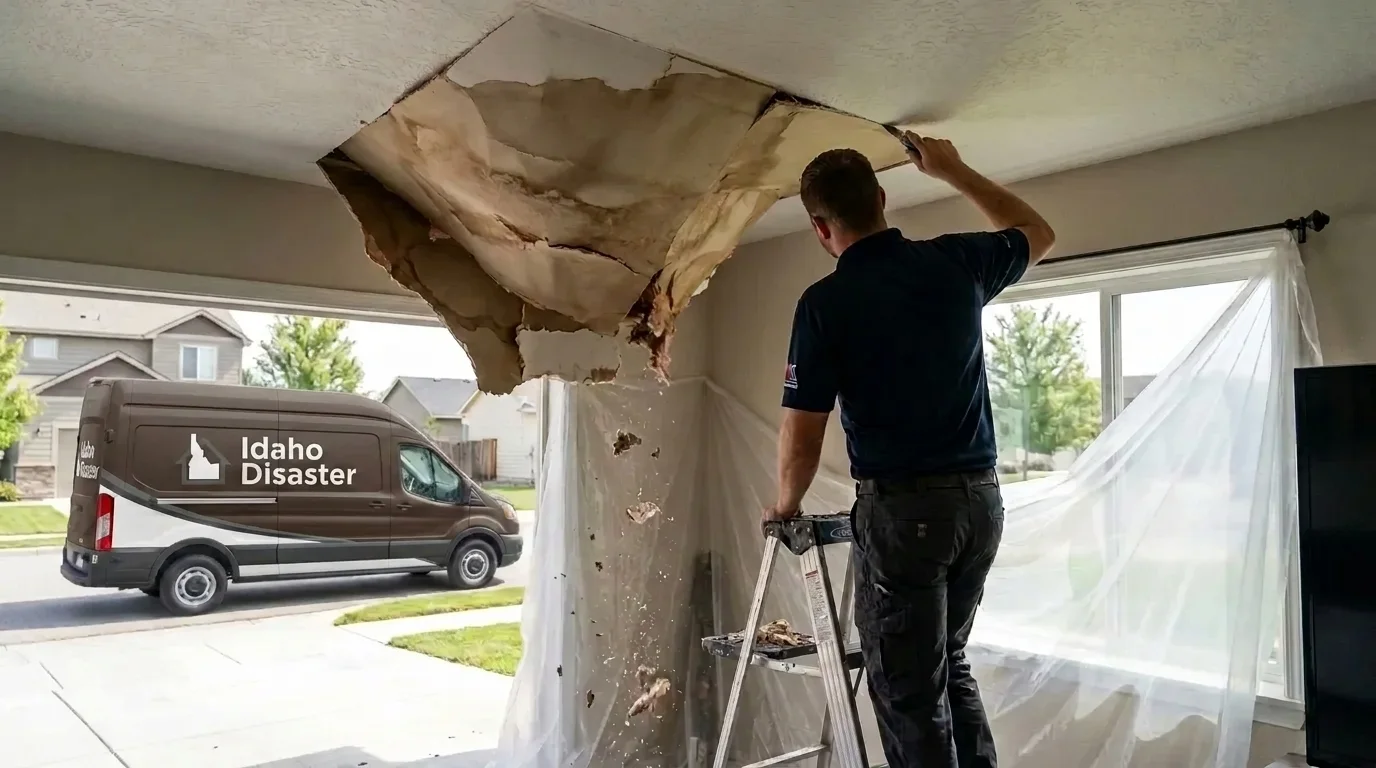 Ceiling Water Damage Repair